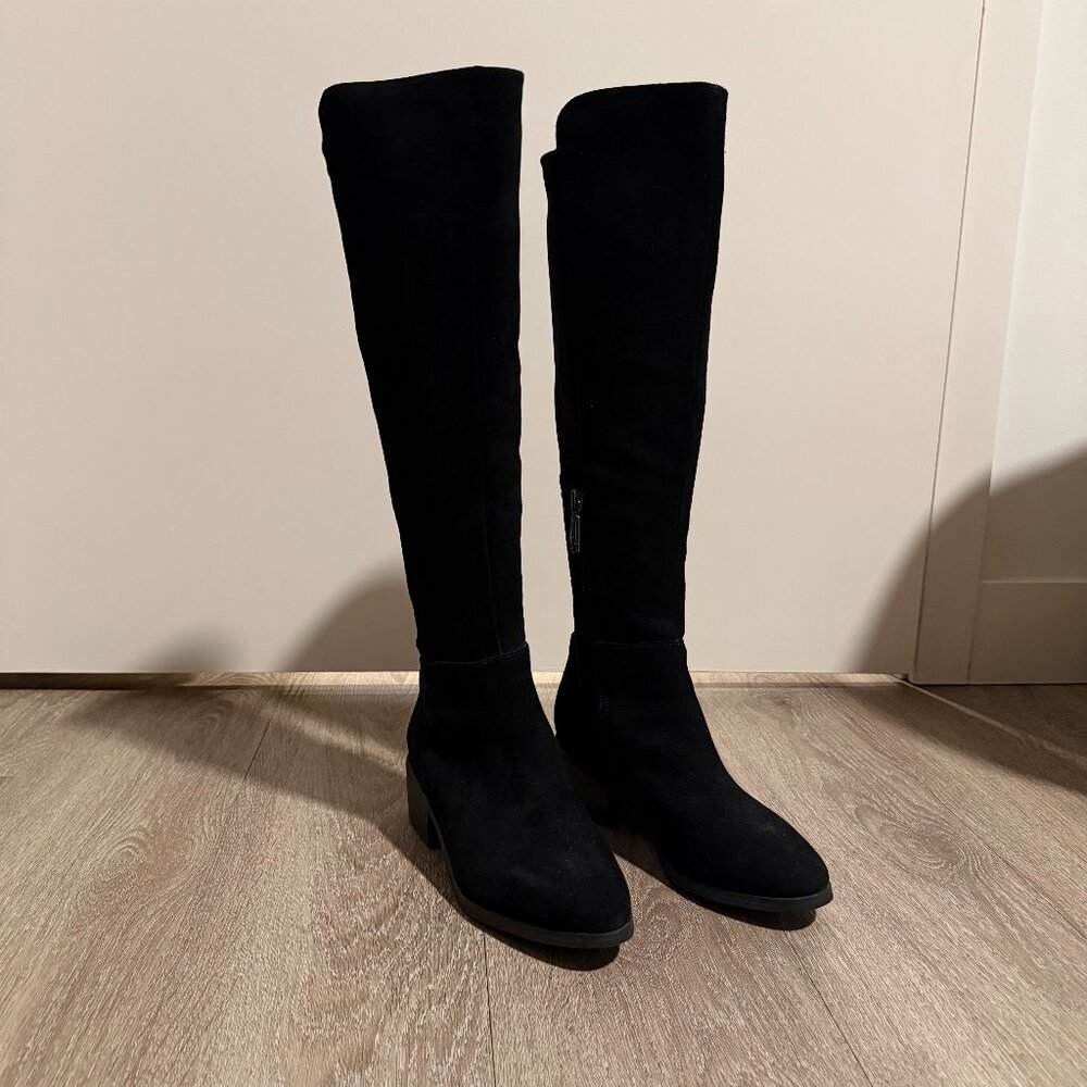 Blondo Black Waterproof Suede Knee High Boots Size 6.5